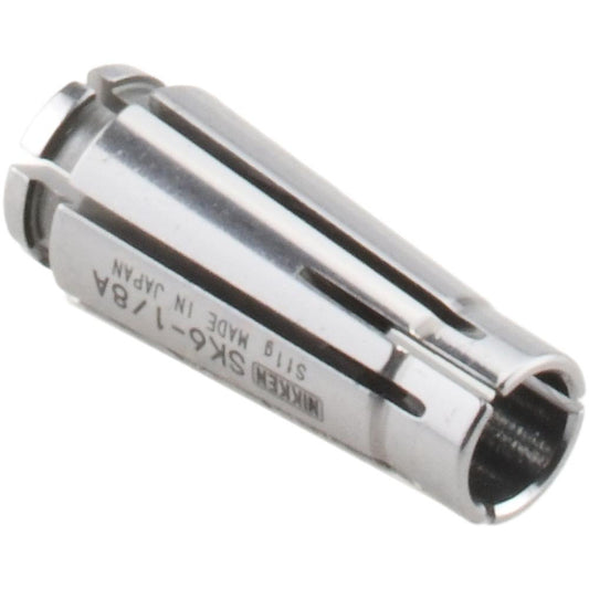 Lyndex-Nikken SK6-1/8A Single Angle Collets Collet Series SK6  Type Slim Chuck  Collet Size (Decimal Inch) 0.1250  Overall Length (Decimal Inch) 0.9690  Maxumum Body Diameter (Decimal Inch) 0.3940
