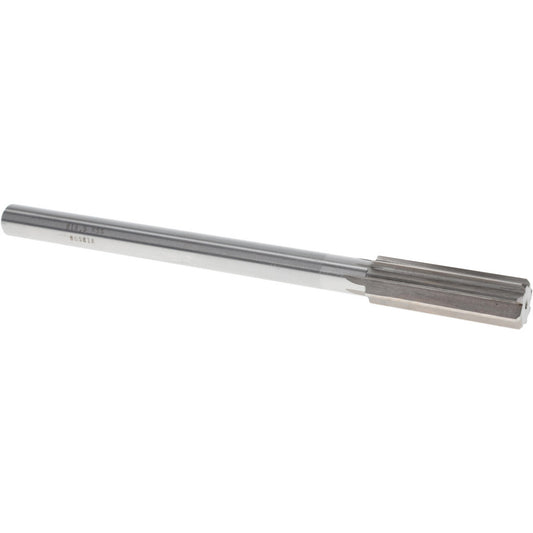 Value Collection SM0501850 Chucking Reamer 18.50 mm Dia, 9" OAL, 2-1/4" Flute Length, Straight Flute, Straight-Cylindrical Shank, HSS