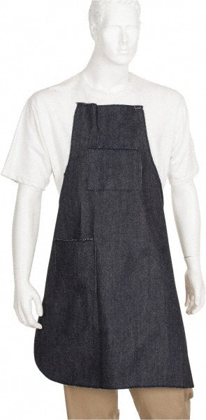 MCR Safety 39836 Disposable Bib Apron Denim Blue