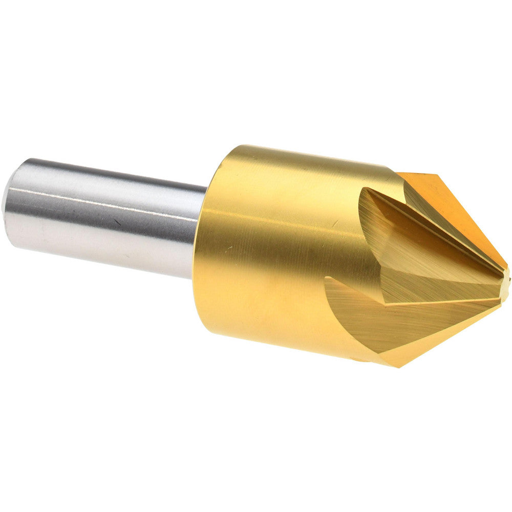 Melin Tool 18237 Countersink 1" Head Dia, 82.00 deg Included Angle, 6 Flute, Cobalt Steel, Right Hand Cut