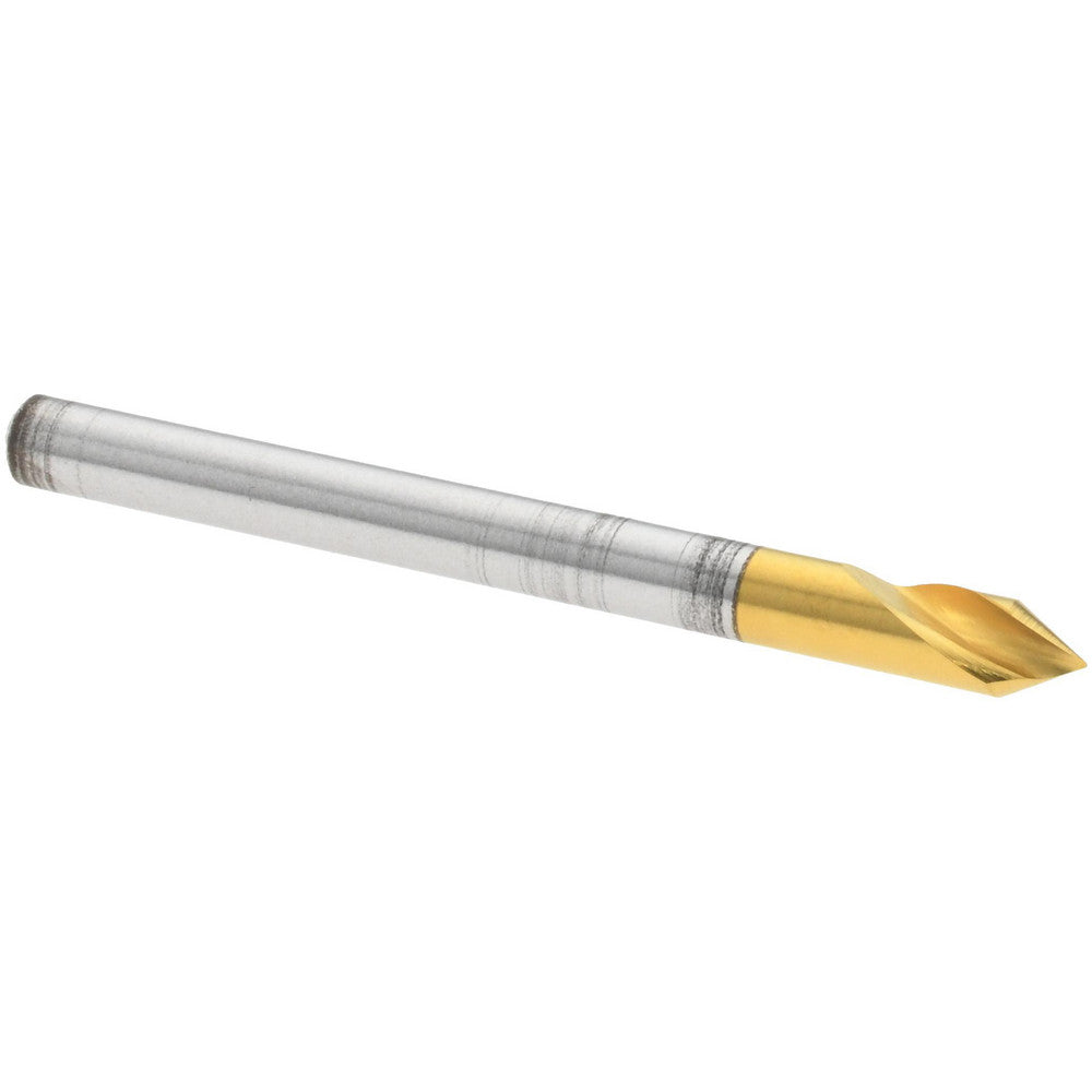 Melin Tool 18136 Countersink 1/8" Head Dia, 60.00 deg Included Angle, 1 Flute, Cobalt Steel, Right Hand Cut