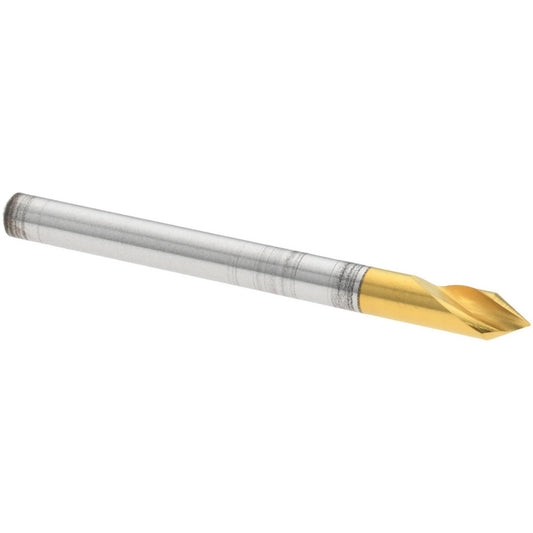 Melin Tool 18136 Countersink 1/8" Head Dia, 60.00 deg Included Angle, 1 Flute, Cobalt Steel, Right Hand Cut