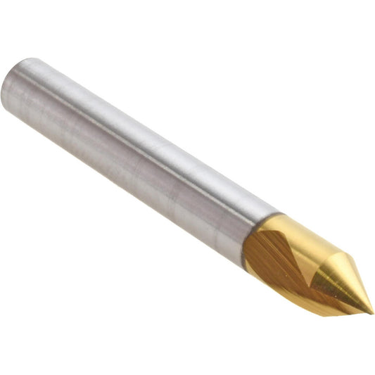 Melin Tool 18146 Countersink 1/4" Head Dia, 60.00 deg Included Angle, 1 Flute, Cobalt Steel, Right Hand Cut