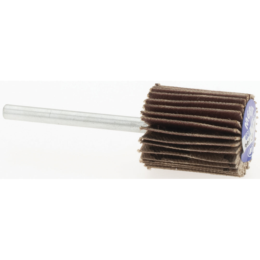 Merit Abrasives 08834137545 Mounted Flap Wheel 5/8" Dia, 3/4" Face Width, 320 Grit, Aluminum Oxide