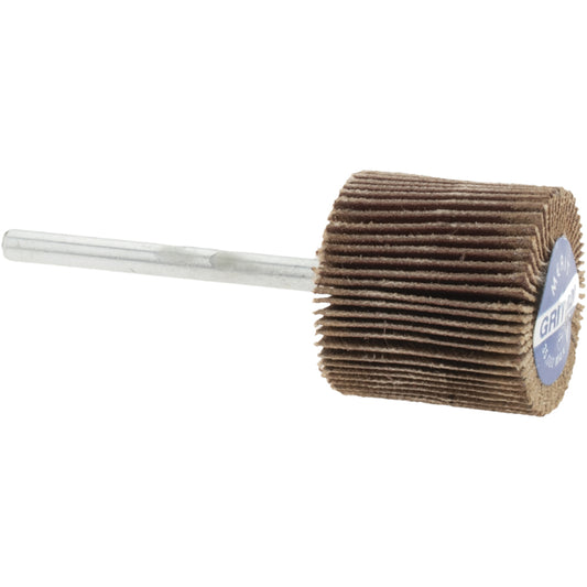 Merit Abrasives 08834137595 Mounted Flap Wheel 3/4" Dia, 3/4" Face Width, 320 Grit, Aluminum Oxide