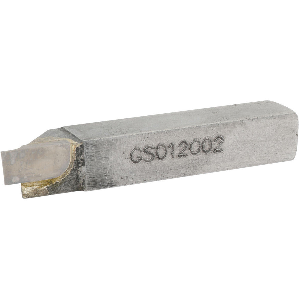 Accupro ACC-GS012002 Single Point Tool Bit 3/8'' Shank Width, 3/8'' Shank Height, Micrograin Solid Carbide Tipped, Neutral, GS, Cut-Off & Grooving