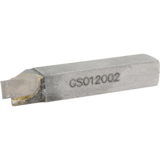 Accupro ACC-GS012002 Single Point Tool Bit 3/8'' Shank Width, 3/8'' Shank Height, Micrograin Solid Carbide Tipped, Neutral, GS, Cut-Off & Grooving