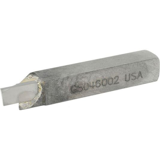 Accupro ACC-GS046002 Single Point Tool Bit 3/8'' Shank Width, 3/8'' Shank Height, Micrograin Solid Carbide Tipped, Neutral, GS, Cut-Off & Grooving
