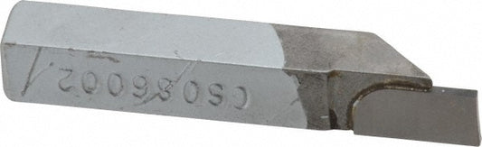 Accupro ACC-GS086002 Single Point Tool Bit 3/8'' Shank Width, 3/8'' Shank Height, Micrograin Solid Carbide Tipped, Neutral, GS, Cut-Off & Grooving