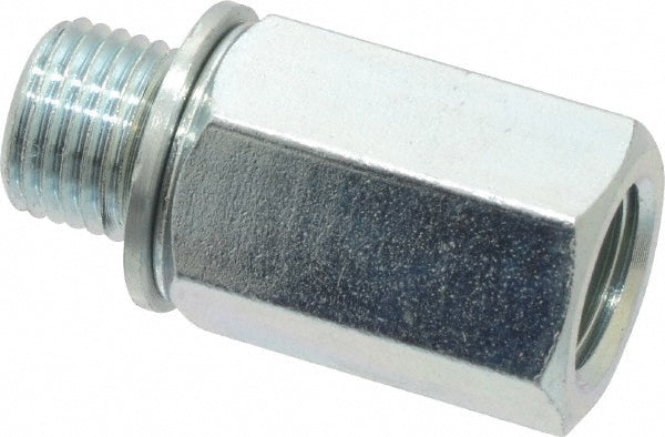 Voss PM 0210 Industrial Pipe Adapter 1/8" Female Thread, M10 x 1 Male Thread, Male Metric x FNPT