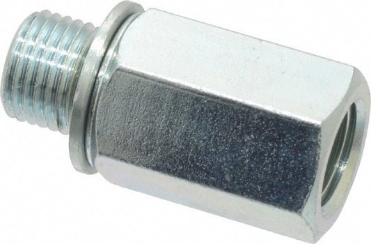 Voss PM 0210 Industrial Pipe Adapter 1/8" Female Thread, M10 x 1 Male Thread, Male Metric x FNPT
