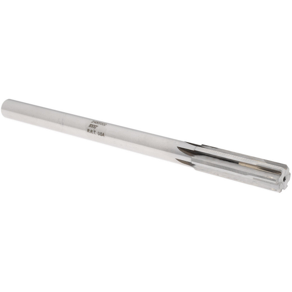 Rock River Tool Inc. 24006300 Chucking Reamer 0.6300" Dia, Straight-Cylindrical Shank, Carbide-Tipped