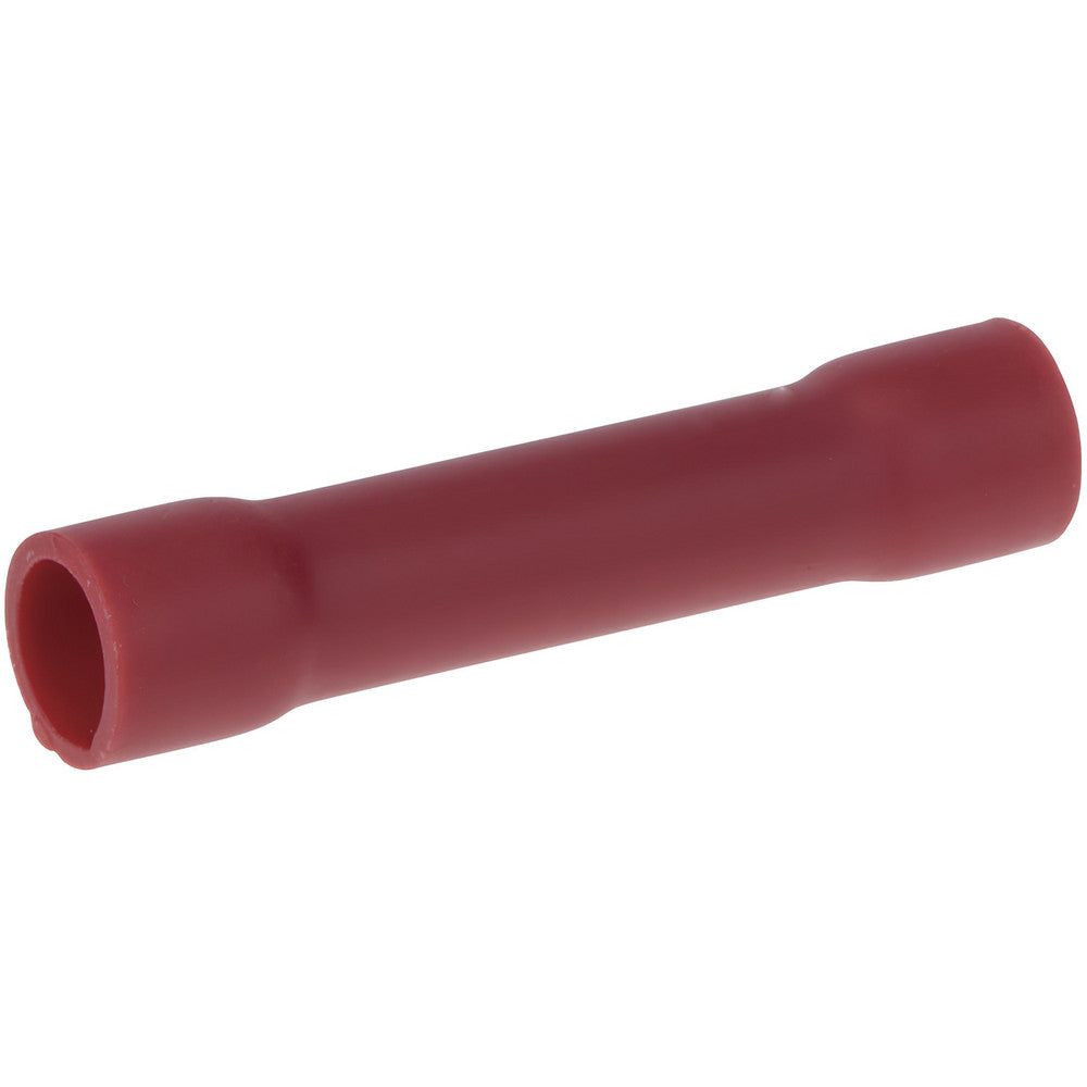 NSI Industries B22-V Butt Splice Terminal Crimp-On, Blue, 22 AWG Min, 18 AWG Max, Fully Insulated, Vinyl