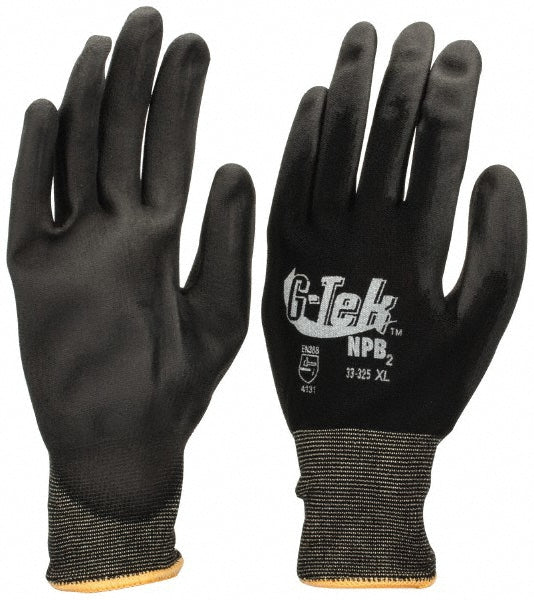 PRO-SAFE 33-325NB/XL Work Gloves PRO-SAFE Size X-Large, Polyurethane-Coated Nylon, General Purpose