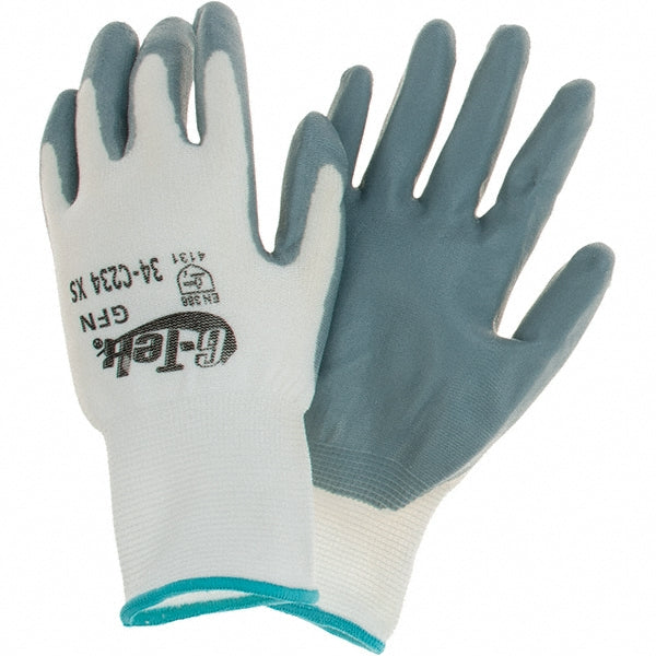 PIP 34-C234/XS Work Gloves G-Tek® GFN 34-C234, Size X-Small, Nitrile-Coated Nylon, General Purpose