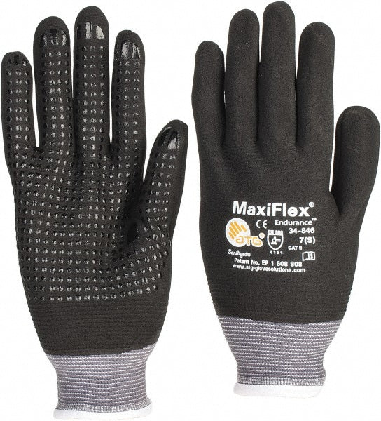 ATG 34-846/S Work Gloves ATG 34-846, Size Small, Micro-Foam Nitrile-Coated Nylon, General Purpose