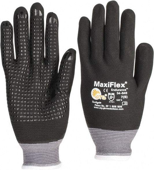 ATG 34-846/S Work Gloves ATG 34-846, Size Small, Micro-Foam Nitrile-Coated Nylon, General Purpose