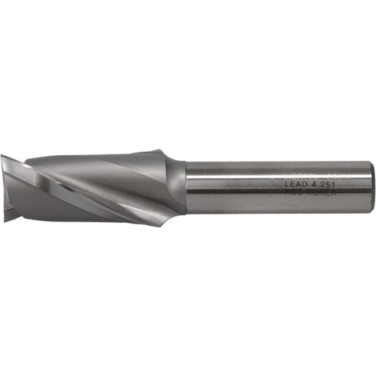 Hertel GG03005019 Square End Mill 25/32'' Dia, 1-1/2'' LOC, 1/2'' Shank Dia, 3-1/2'' OAL, 2 Flutes, High Speed Steel