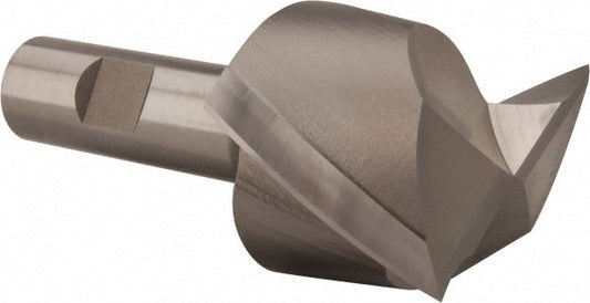 Hertel GG99914128 Square End Mill 2'' Dia, 1-5/8'' LOC, 3/4'' Shank Dia, 3-7/8'' OAL, 2 Flutes, High Speed Steel