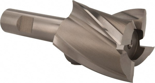 Hertel GG99914137 Square End Mill 1-7/8'' Dia, 2'' LOC, 3/4'' Shank Dia, 4-1/2'' OAL, 4 Flutes, High Speed Steel
