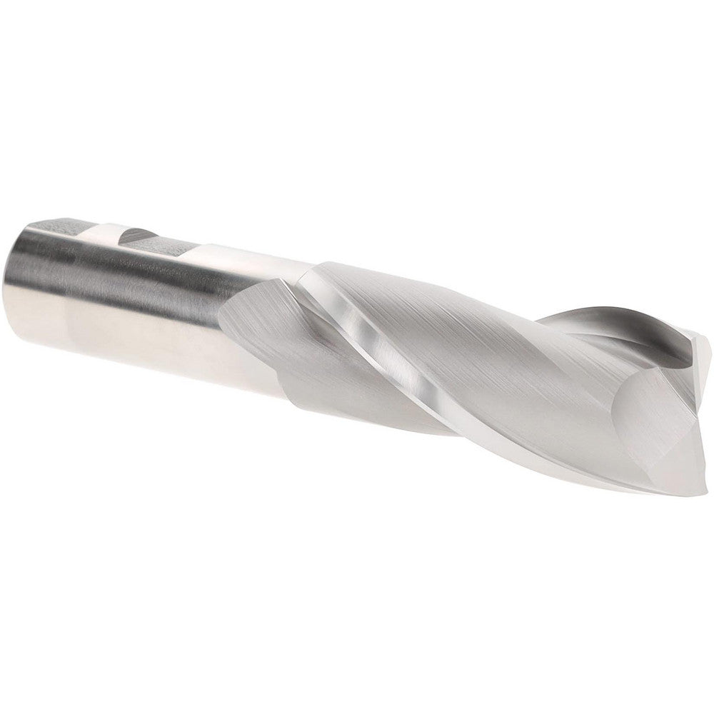 Hertel GG080116 Square End Mill 1-1/4" Dia, 2 Flutes, 3" LOC, High Speed Steel, 30 &deg Helix