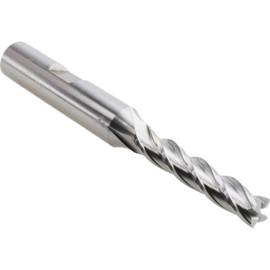 Hertel GG99914280 Square End Mill 1/4'' Dia, 1-1/4'' LOC, 3/8'' Shank Dia, 3-1/16'' OAL, 4 Flutes, High Speed Steel