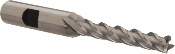 Hertel GG99914171 Square End Mill 1/4'' Dia, 1-3/4'' LOC, 3/8'' Shank Dia, 3-1/2'' OAL, 4 Flutes, High Speed Steel