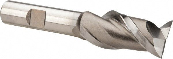 Hertel GG99914142 Square End Mill 3/4'' Dia, 1-5/8'' LOC, 1/2'' Shank Dia, 3-5/8'' OAL, 2 Flutes, High Speed Steel