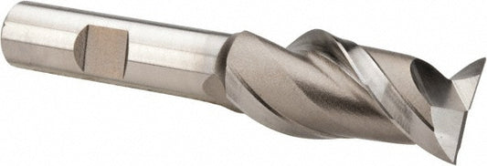 Hertel GG99914142 Square End Mill 3/4'' Dia, 1-5/8'' LOC, 1/2'' Shank Dia, 3-5/8'' OAL, 2 Flutes, High Speed Steel