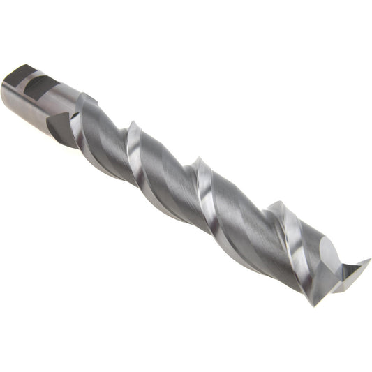 Hertel GG072056 Square End Mill 7/8'' Dia, 5'' LOC, 7/8'' Shank Dia, 7-1/4'' OAL, 2 Flutes, High Speed Steel