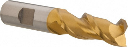 Hertel GH070040 Square End Mill 5/8'' Dia, 1-5/8'' LOC, 5/8'' Shank Dia, 3-3/4'' OAL, 2 Flutes, High Speed Steel