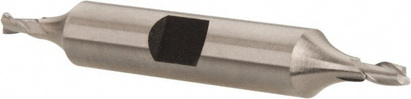 Hertel GG99914174 Square End Mill 1/8'' Dia, 3/16'' LOC, 3/8'' Shank Dia, 2-3/4'' OAL, 2 Flutes, High Speed Steel