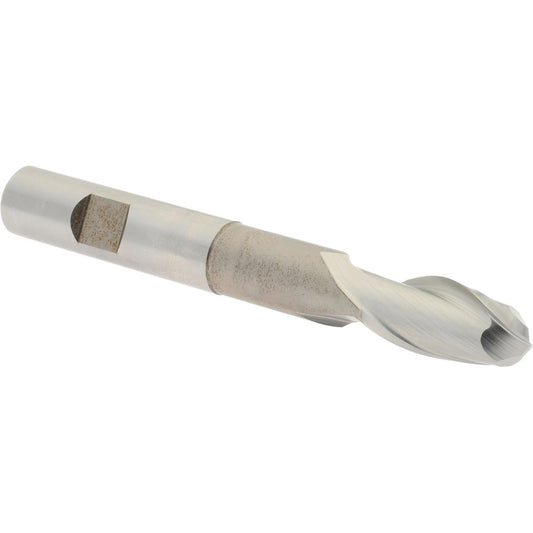 Hertel GG111032 Ball End Mill 0.5" Dia, 1" LOC, 2 Flute, High Speed Steel