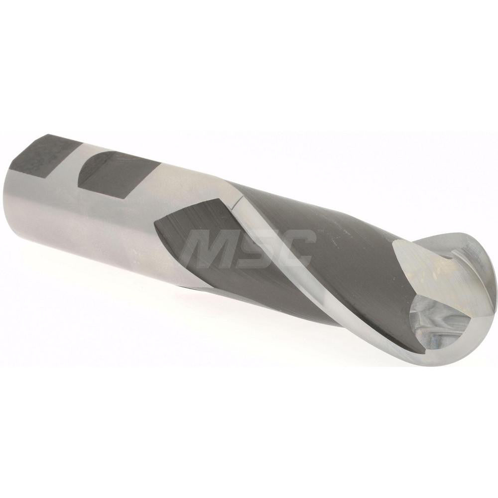 Hertel E2110108 Ball End Mill 1.125" Dia, 2.25" LOC, 2 Flute, Cobalt