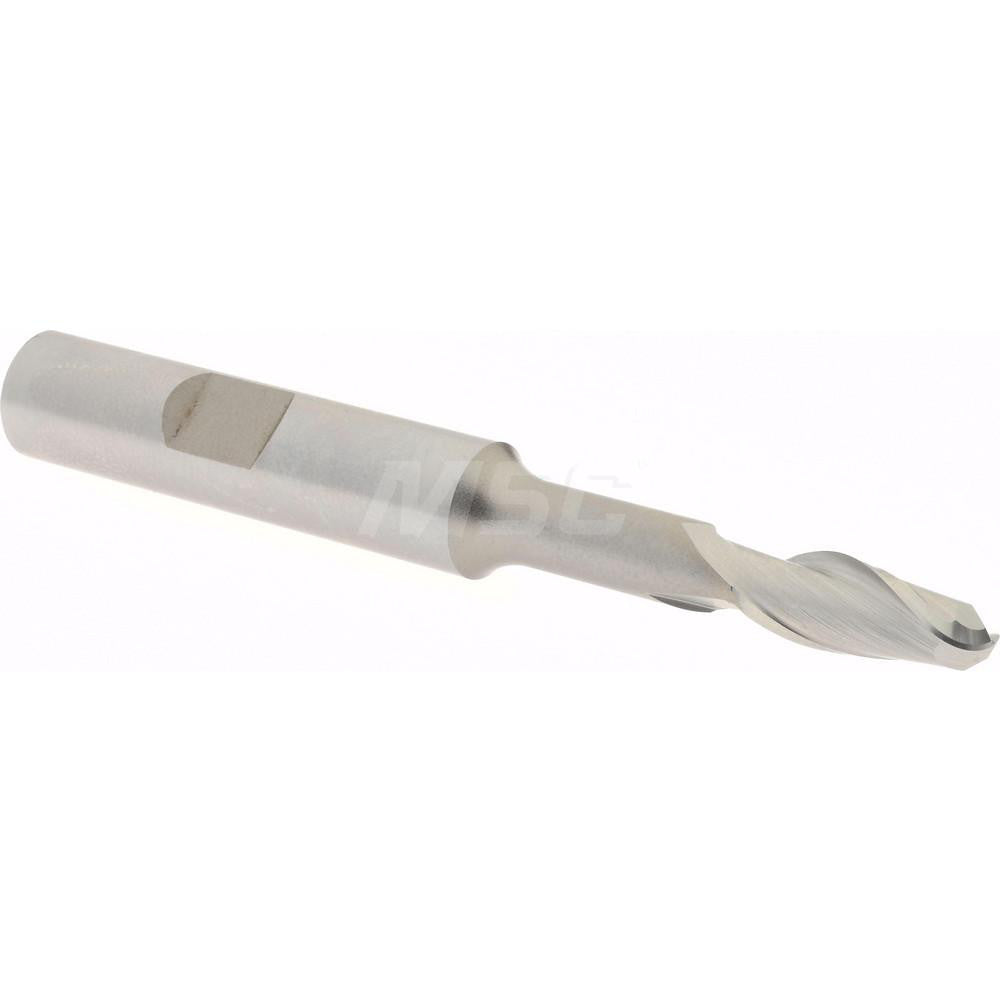 Hertel E2111016 Ball End Mill 0.25" Dia, 0.625" LOC, 2 Flute, Cobalt