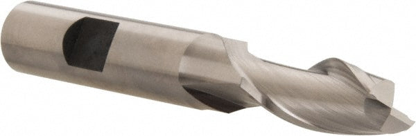 Hertel E299914077 Square End Mill 15/32'' Dia, 1'' LOC, 1/2'' Shank Dia, 3-3/8'' OAL, 2 Flutes, Cobalt