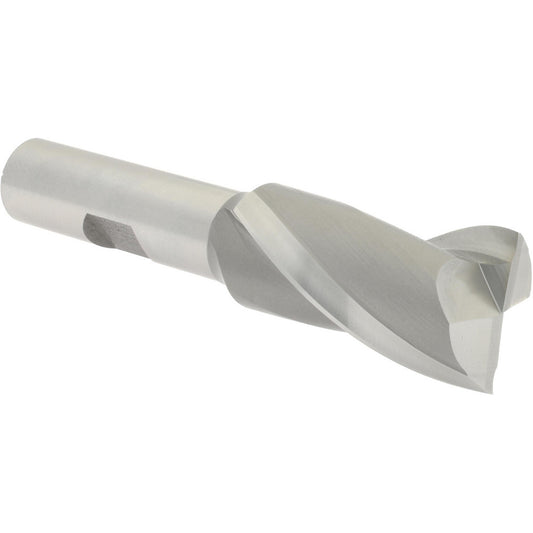 Hertel GG99914130 Square End Mill 13/16'' Dia, 1-1/2'' LOC, 1/2'' Shank Dia, 3-5/16'' OAL, 2 Flutes, High Speed Steel