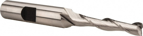 Hertel E299914084 Square End Mill 7/32'' Dia, 1-1/4'' LOC, 3/8'' Shank Dia, 3-1/16'' OAL, 2 Flutes, Cobalt