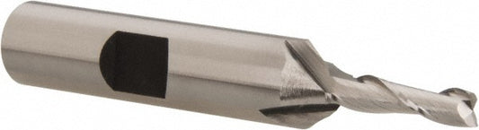 Hertel E299914086 Square End Mill 5/32'' Dia, 5/8'' LOC, 3/8'' Shank Dia, 2-3/8'' OAL, 2 Flutes, Cobalt