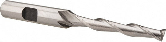 Hertel E299914095 Square End Mill 1/4'' Dia, 1-3/4'' LOC, 3/8'' Shank Dia, 3-9/16'' OAL, 2 Flutes, Cobalt