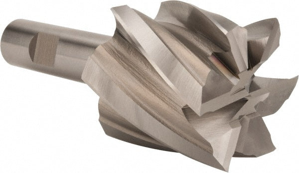 Hertel E2042904 Square End Mill 2'' Dia, 2'' LOC, 3/4'' Shank Dia, 4-1/2'' OAL, 6 Flutes, Cobalt