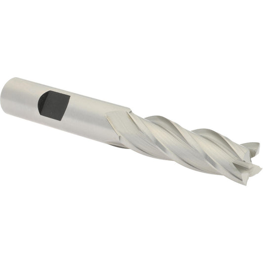 Hertel E299914104 Square End Mill 1/2'' Dia, 1-5/8'' LOC, 1/2'' Shank Dia, 3-5/8'' OAL, 4 Flutes, Cobalt
