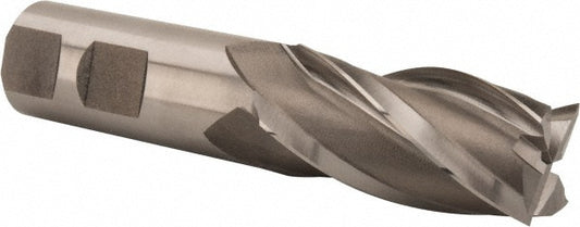 Hertel E299914048 Square End Mill 15/16'' Dia, 1-7/8'' LOC, 7/8'' Shank Dia, 4-1/8'' OAL, 4 Flutes, Cobalt