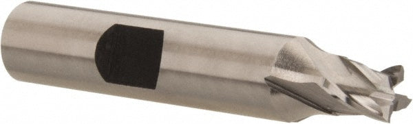 Hertel E299914107 Square End Mill 1/4'' Dia, 1/4'' LOC, 3/8'' Shank Dia, 2-1/16'' OAL, 4 Flutes, Cobalt