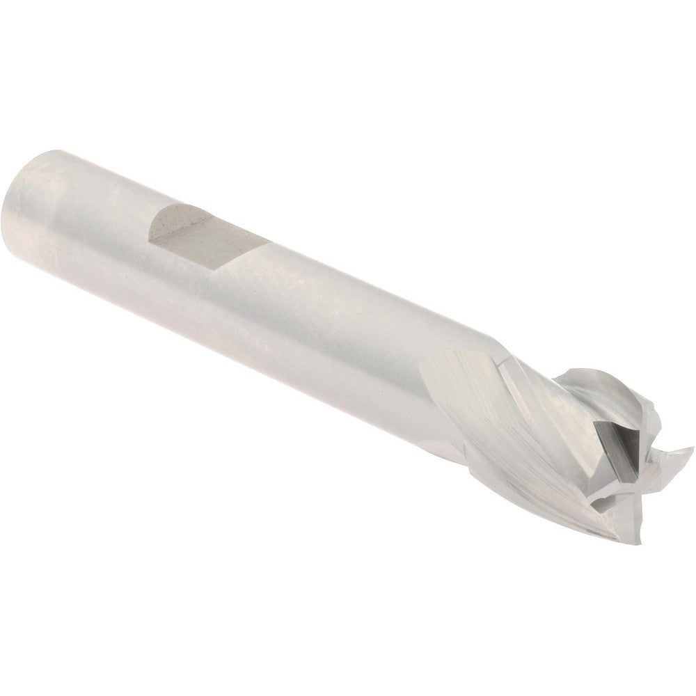 Hertel E299914109 Square End Mill 7/16'' Dia, 7/16'' LOC, 3/8'' Shank Dia, 2-7/16'' OAL, 4 Flutes, Cobalt
