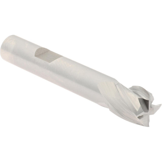 Hertel E299914109 Square End Mill 7/16'' Dia, 7/16'' LOC, 3/8'' Shank Dia, 2-7/16'' OAL, 4 Flutes, Cobalt