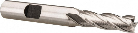Hertel E299914114 Square End Mill 5/16'' Dia, 1'' LOC, 3/8'' Shank Dia, 2-3/4'' OAL, 4 Flutes, Cobalt