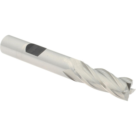 Hertel E299914115 Square End Mill 3/8'' Dia, 1'' LOC, 3/8'' Shank Dia, 2-3/4'' OAL, 4 Flutes, Cobalt
