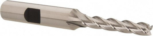 Hertel E299914119 Square End Mill 7/32'' Dia, 1-1/4'' LOC, 3/8'' Shank Dia, 3-1/16'' OAL, 4 Flutes, Cobalt