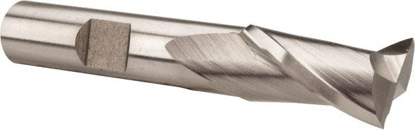 Hertel GG030901 Square End Mill 1/2'' Dia, 13/16'' LOC, 3/8'' Shank Dia, 2-1/2'' OAL, 2 Flutes, Cobalt